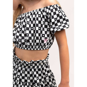 Top a quadri  per ragazze