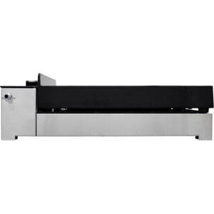 Plancha gaz FORGE ADOUR Premium 60 Inox 2brûleurs à poser, 58.5x40.5 cm