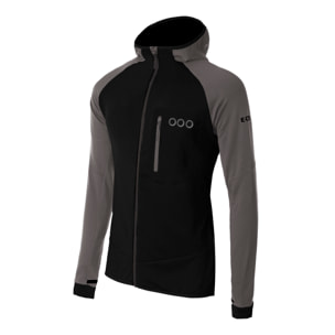 Chaqueta ECOActive Light Insulated Jacket with cap marca ECOON - Negro / Gris