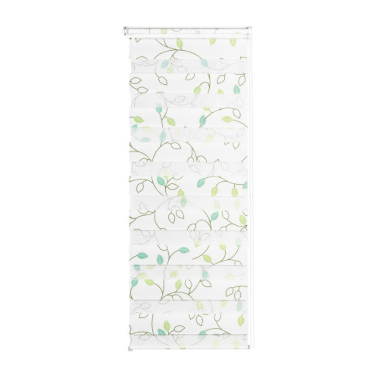 Store enrouleur Zebra 50x150cm fleurs vertes