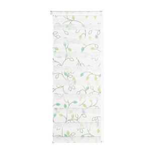 Store enrouleur Zebra 50x150cm fleurs vertes