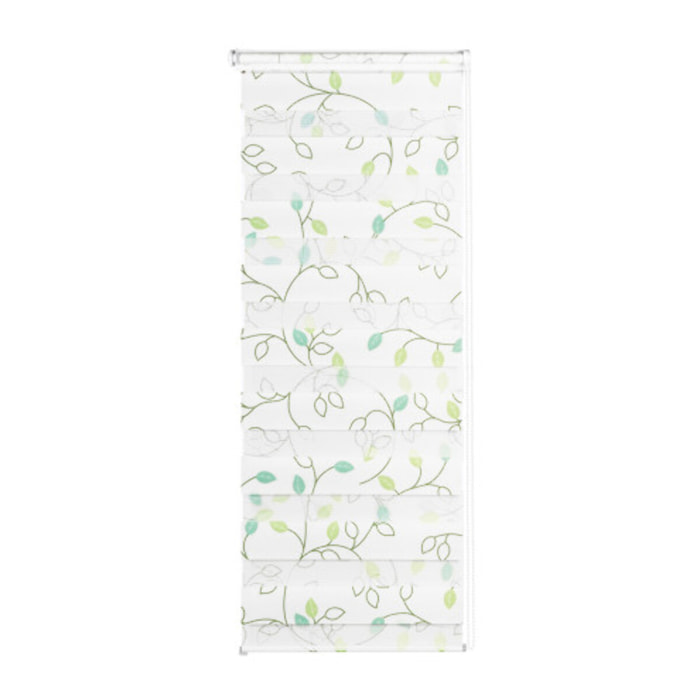 Store enrouleur Zebra 50x150cm fleurs vertes