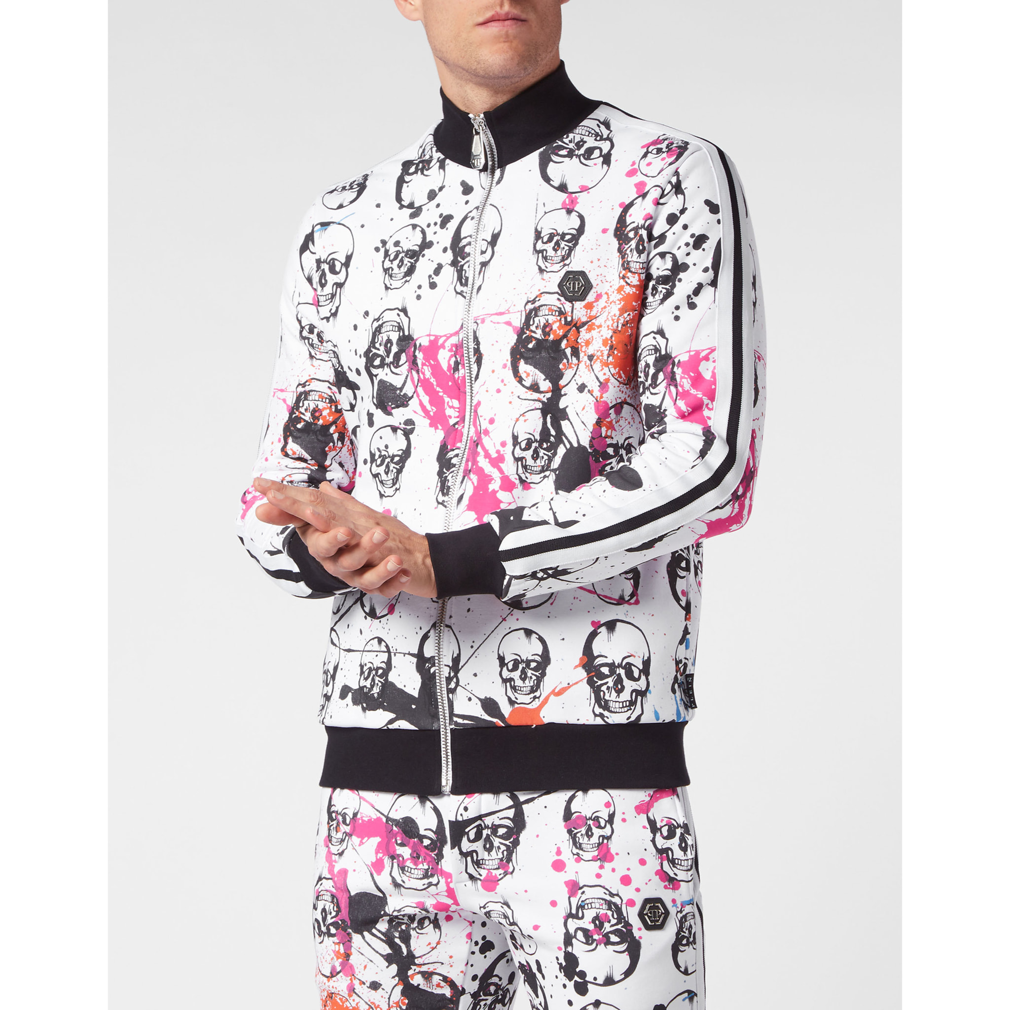 PHILIPP PLEIN Chándal: sudadera con capucha y pantalón SKULL