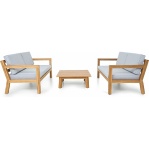 Salon de jardin 4 places en bois FSC - PALAU