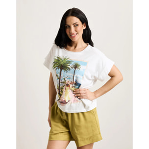 Camiseta Manga Corta Blanco - Londry