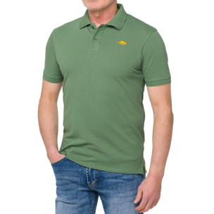 Polo color liso STONEY algodón piqué Verde claro