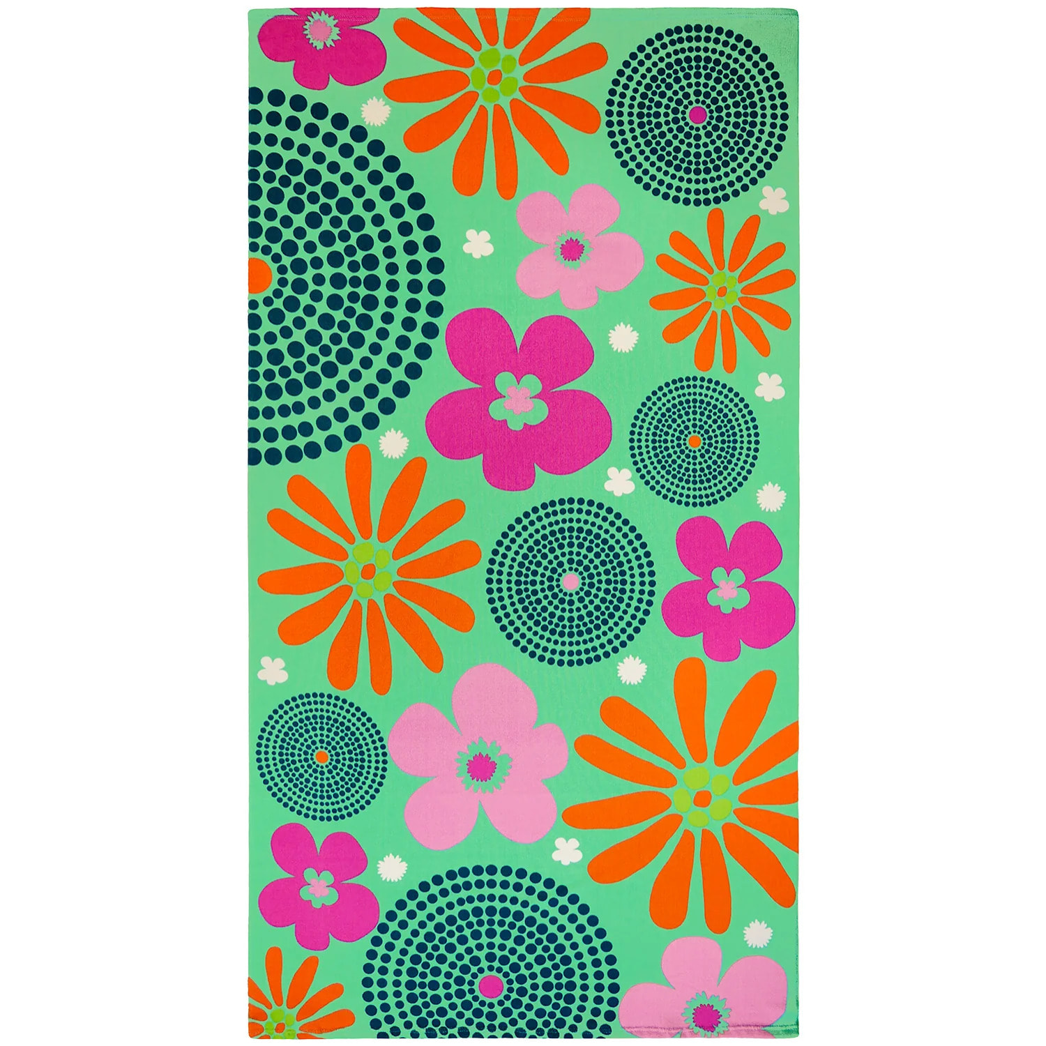 Serviette de plage microfibre Vert 90x170 220g/m² - Piodao