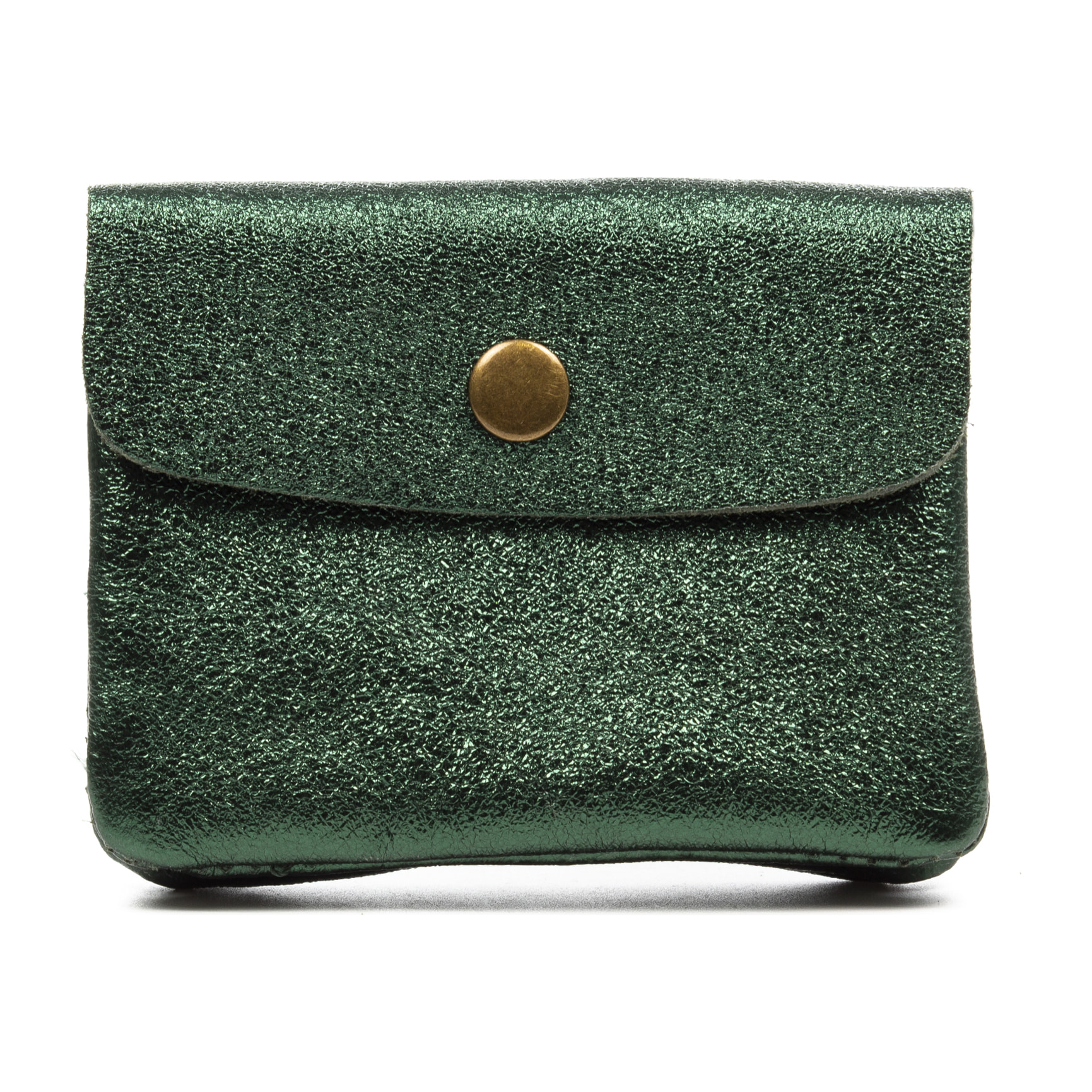 Alpignano monedero mujer. Piel auténtica Gamuza lacada brillante.