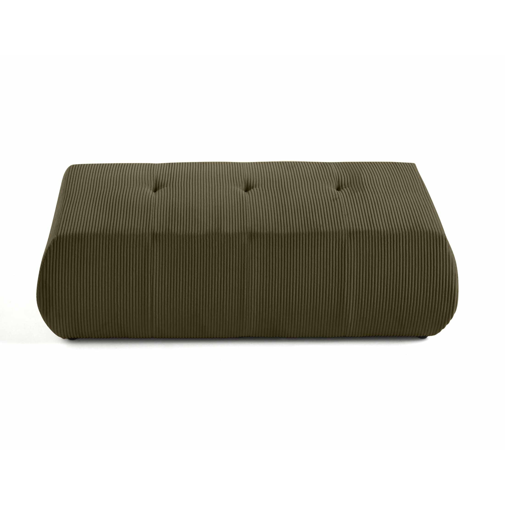 Onyx - pouf d'appoint - en velours côtelé - Vert