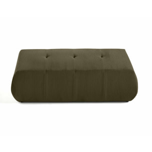 Onyx - pouf d'appoint - en velours côtelé - Vert