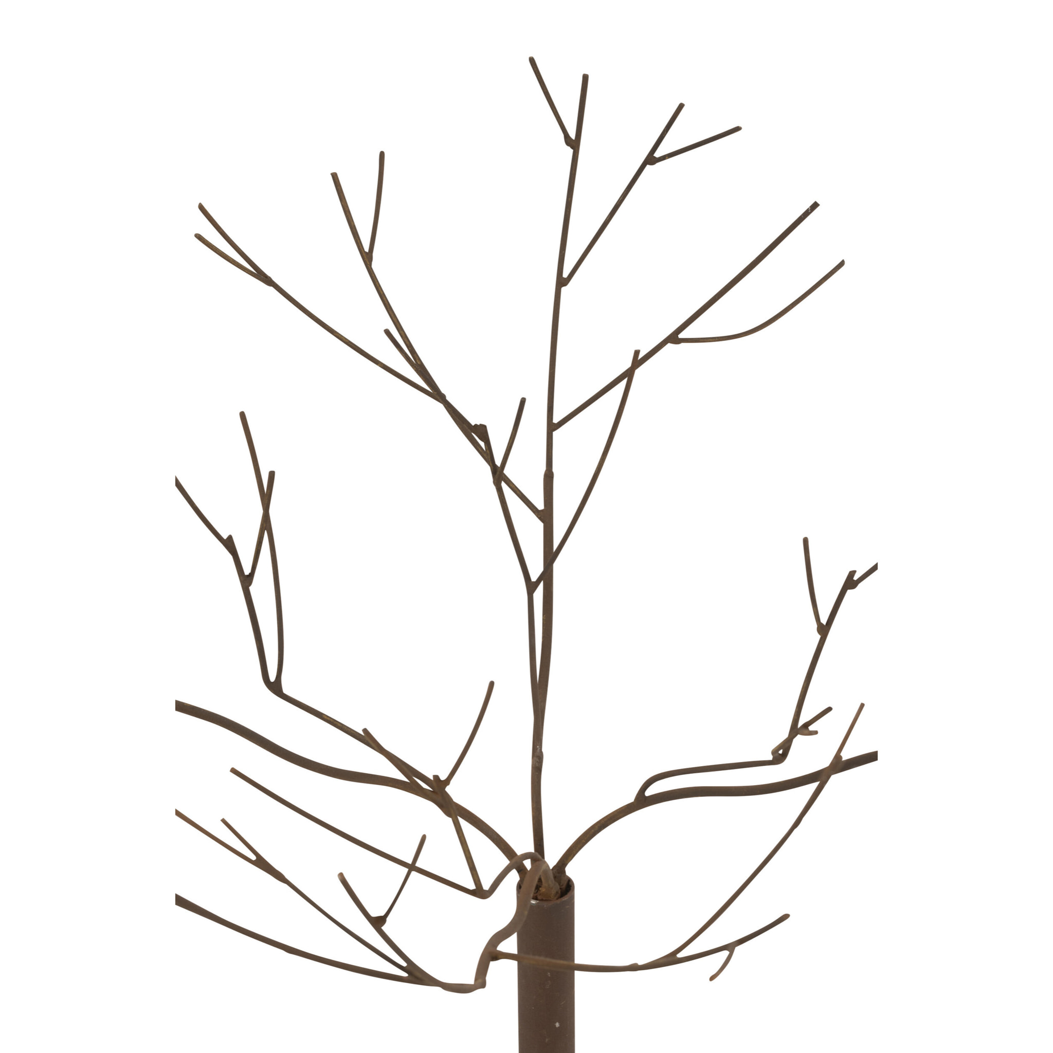 J-Line décoration arbre - métal - brun - small