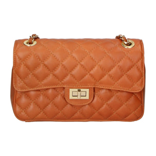 Borsa a spalla da donna - Modello Clizia - Vera pelle - 28.0 x 18.0 x 8.0 cm