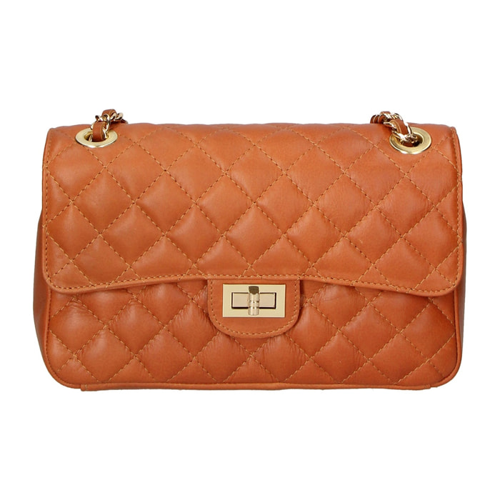 Borsa a spalla da donna - Modello Clizia - Vera pelle - 28.0 x 18.0 x 8.0 cm