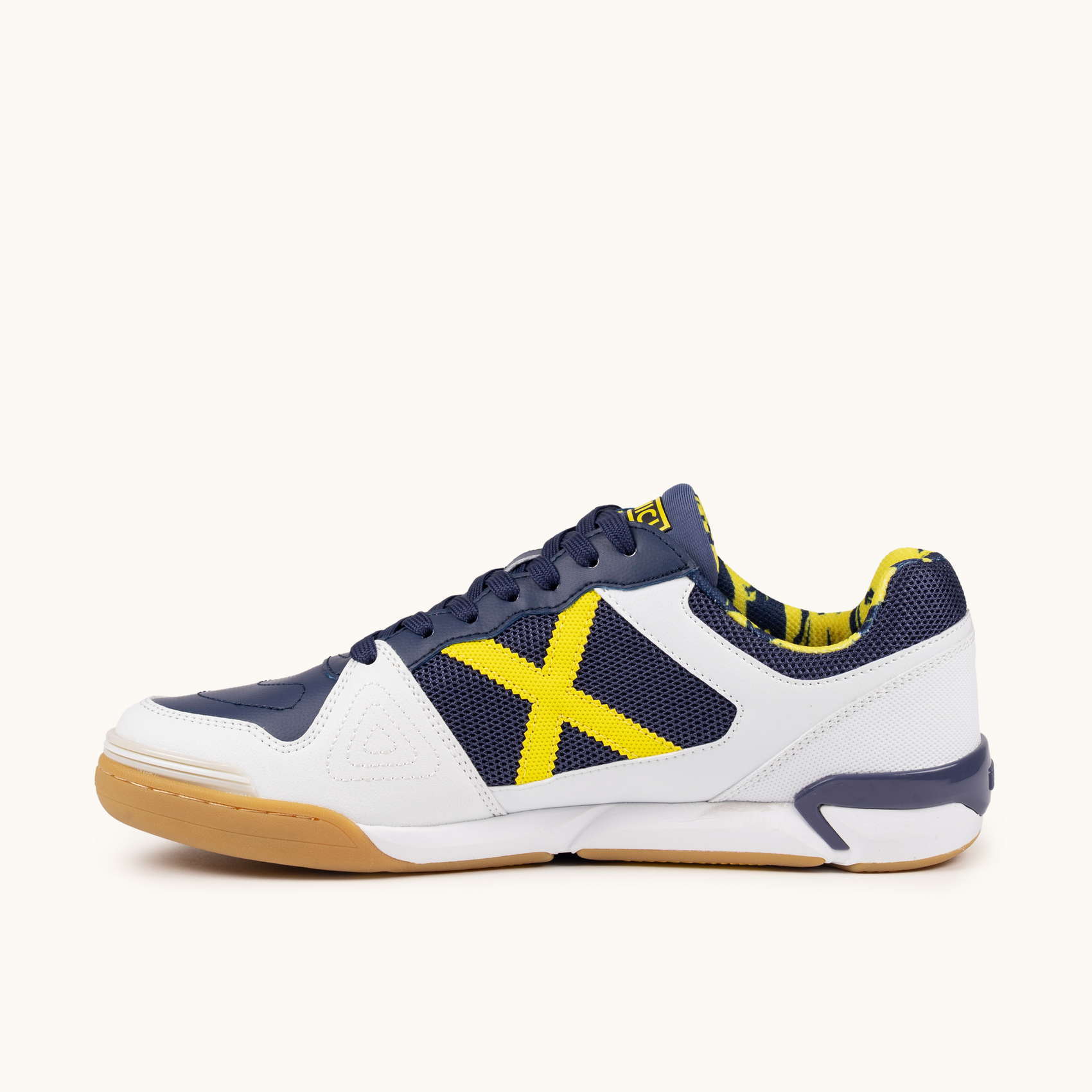 MUNICH ONE 78 Zapatillas de Fútbol Sala Ultra Ligeras Marino y Amarillo