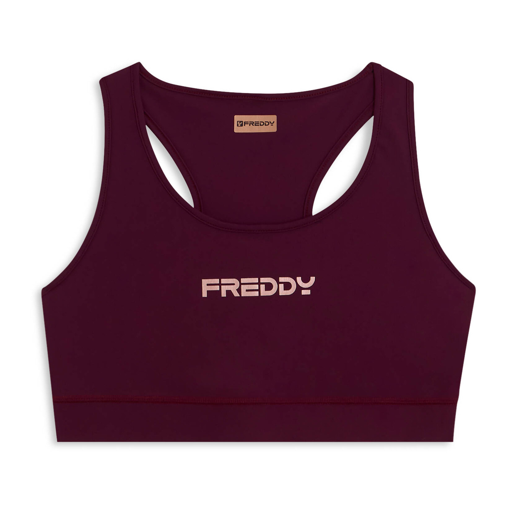 Top sportivo con retro vogatore elasticizzato