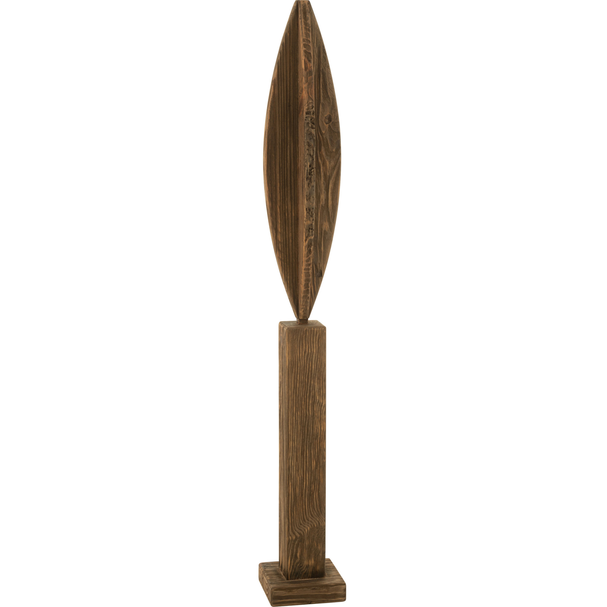 J-Line décoration sur pied Luke - bois de Pin - brun - large