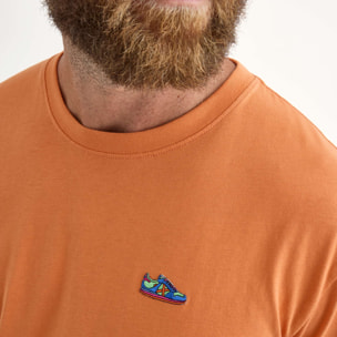 Camiseta MUNICH Heritage lifestyle hombre de algodón orgánico naranja