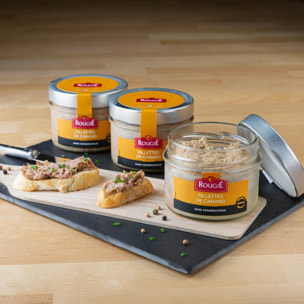 Lot de 3 - Rillettes de canard - 3x180g