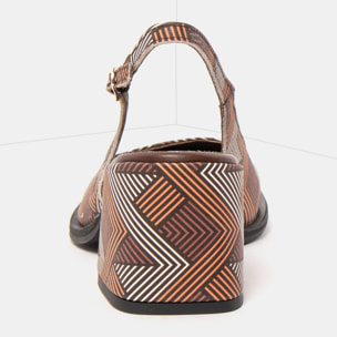 Sandalias con tacón 2012S FANTASY LINES BROWN / VERONA color Lines brown