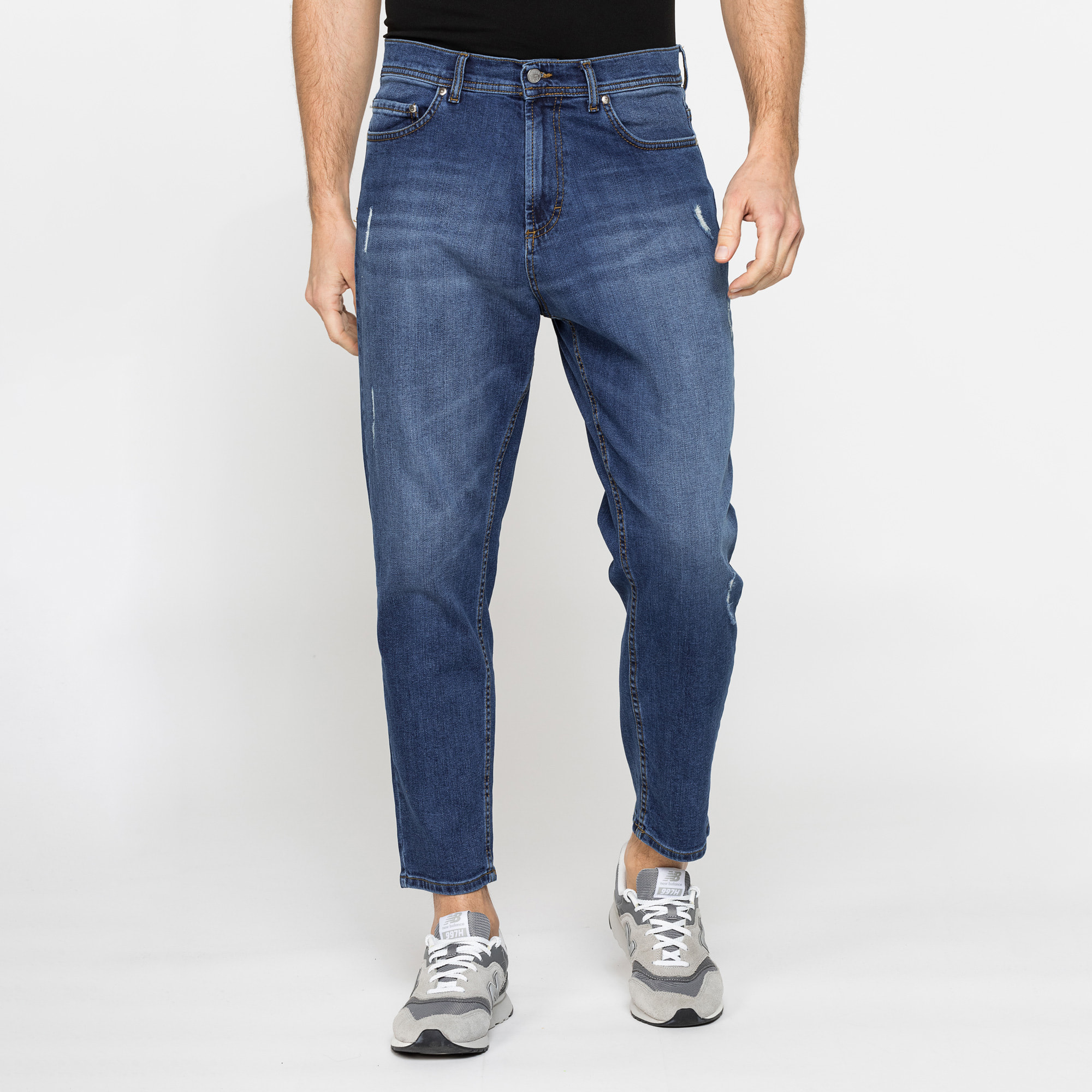 JEANS 5 TASCHE MOD. 739 FIT CARROT IN DENIM STRETCH 12 oz