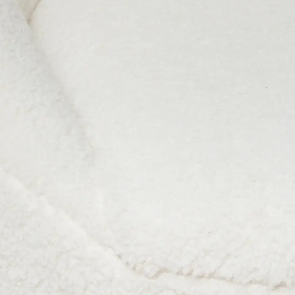 Fauteuil "Romi" bouclette blanc