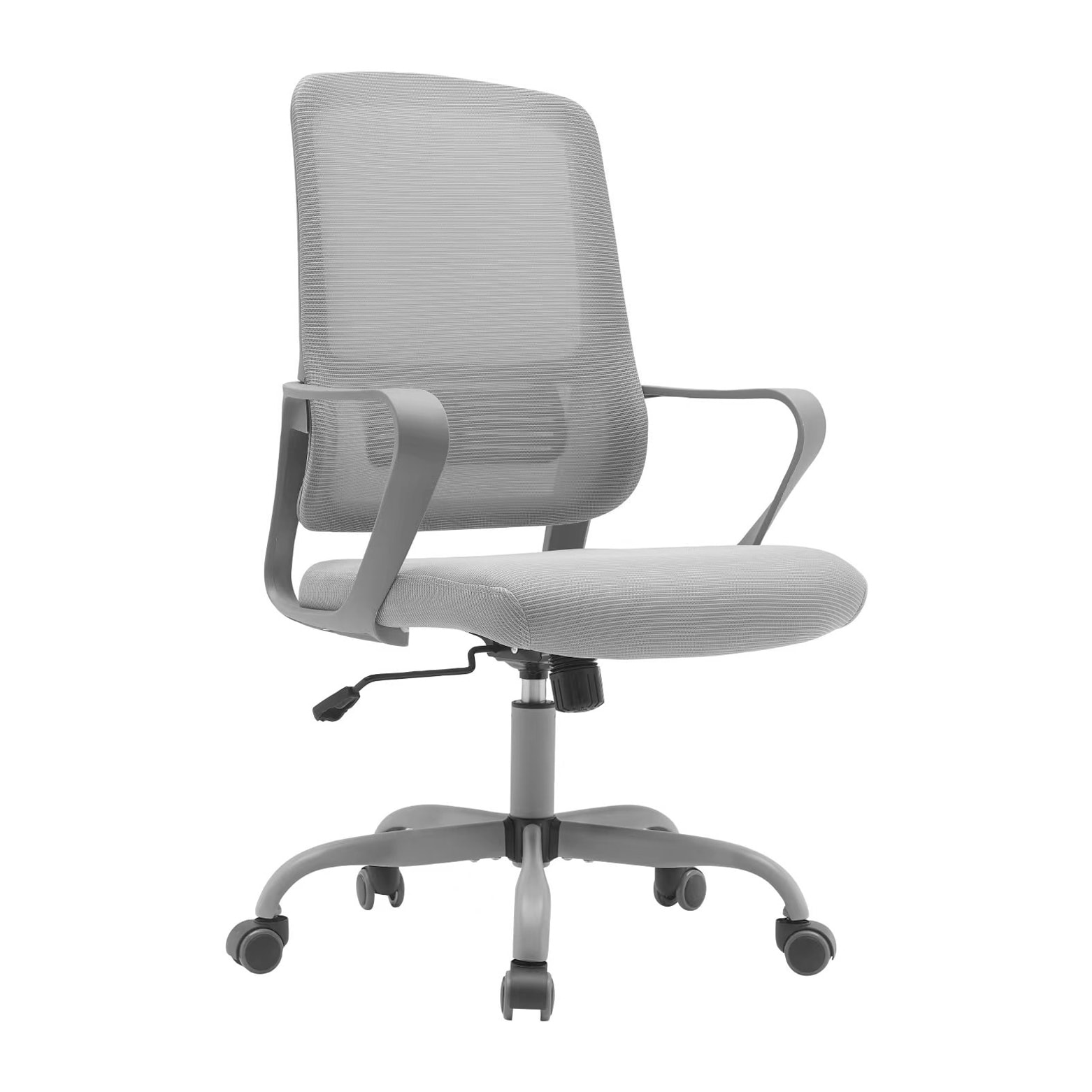 Silla de estudio Noah tela y malla gris 109x59x56 cm