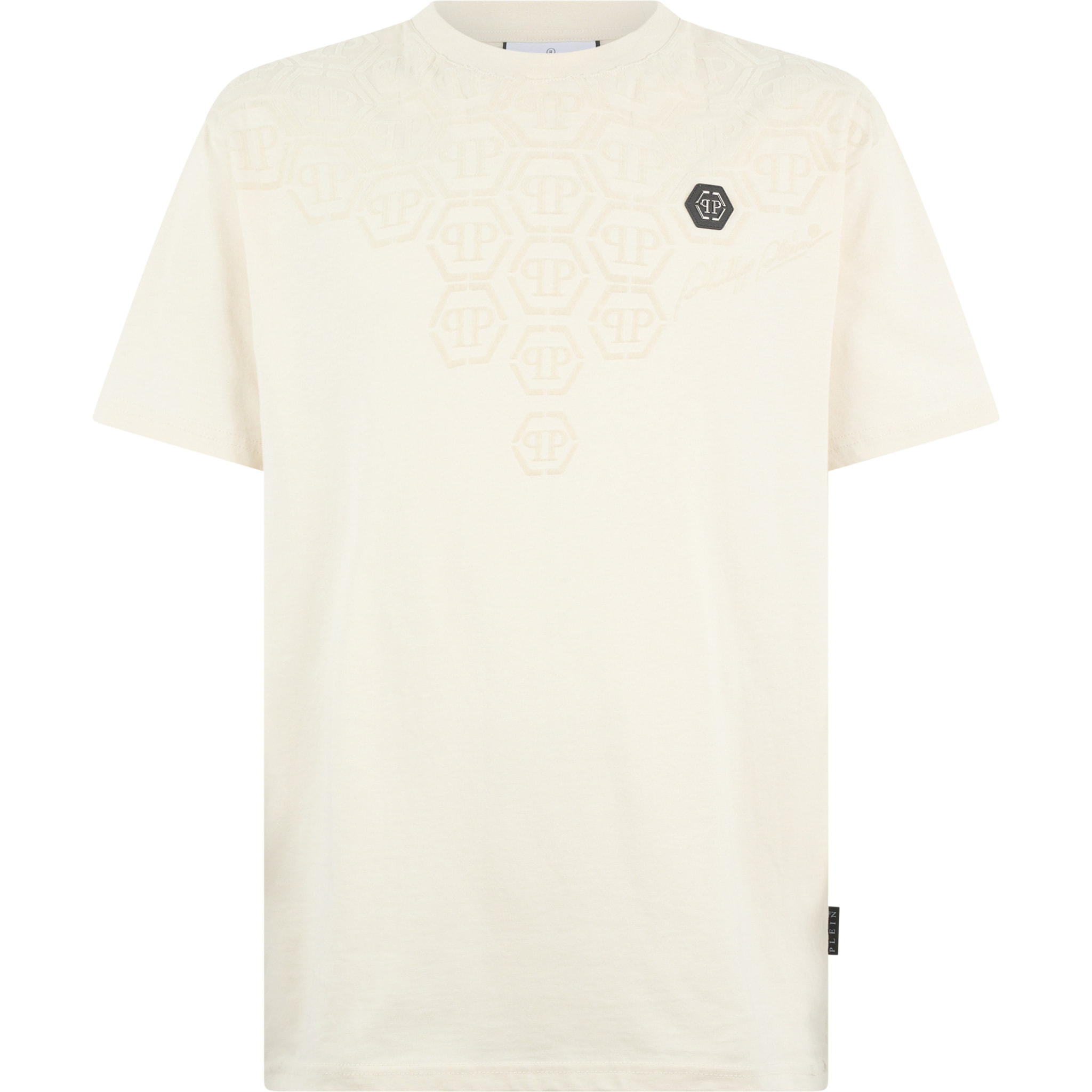 PHILIPP PLEIN Round Neck T-Shirt Degrade Monogram Monogram