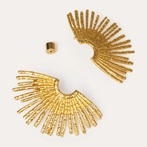 Orecchino Sunbeam in Acciaio Placcato Oro