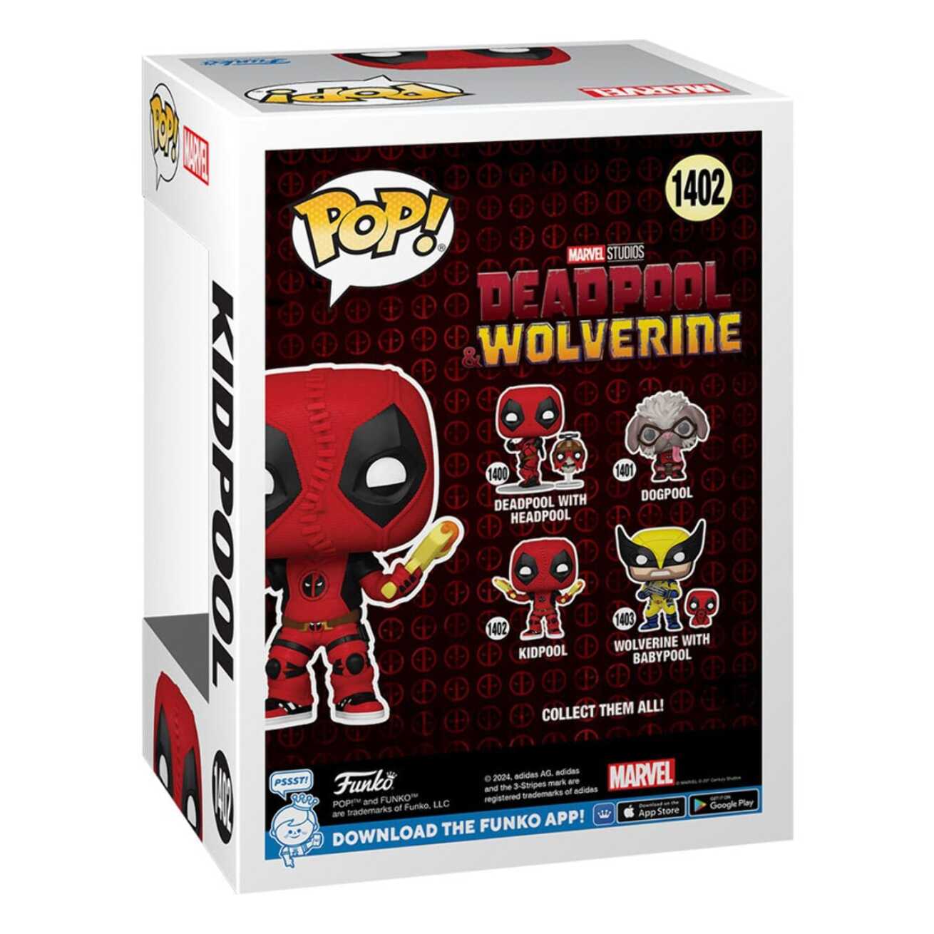 Deadpool 3 Pop! Vinile Figura Kidpool 9 Cm Funko