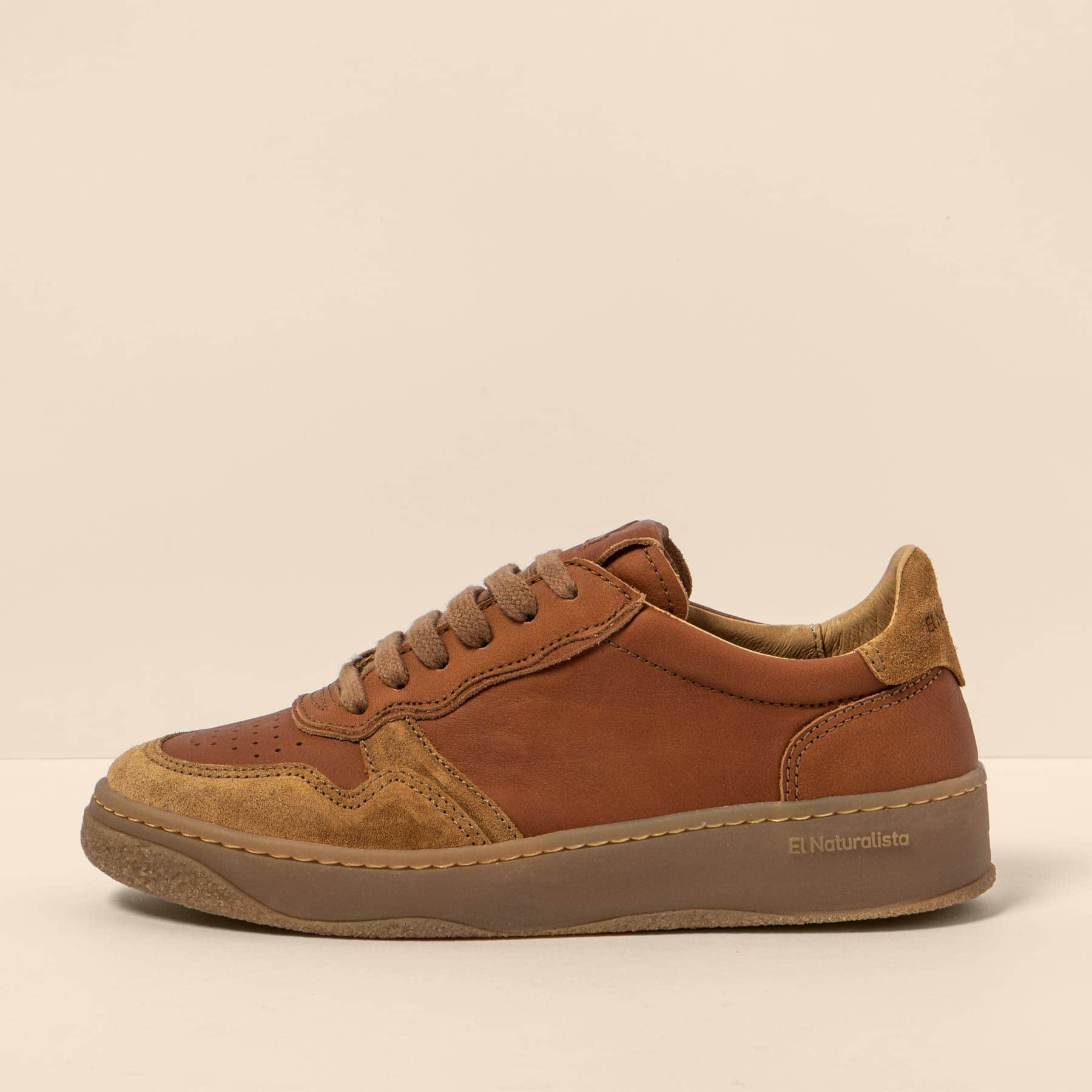 Zapatillas N5844 WAX NAPPA-SILK SUEDE TOFFEE/ GEO color Toffee