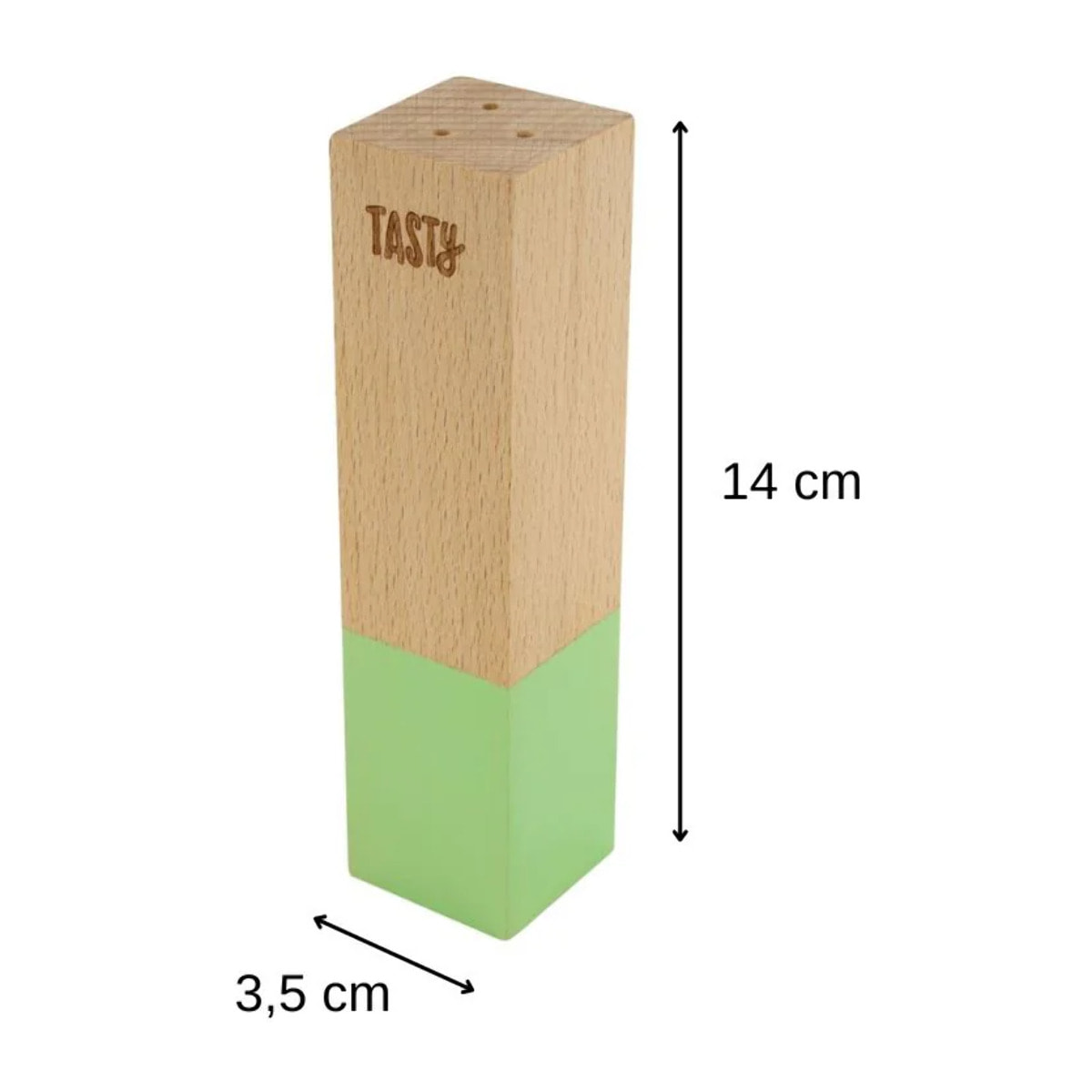 Salière en bois Tasty Green