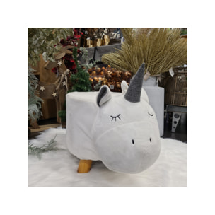 Pouf enfant Licorne en tissu doux - LICORNE