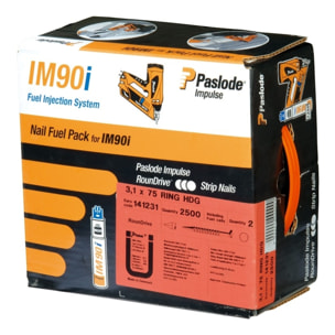 Pack de 1250 pointes crantées IM90I inox A2 SPIT - 2.8 x 63 mm - 142047