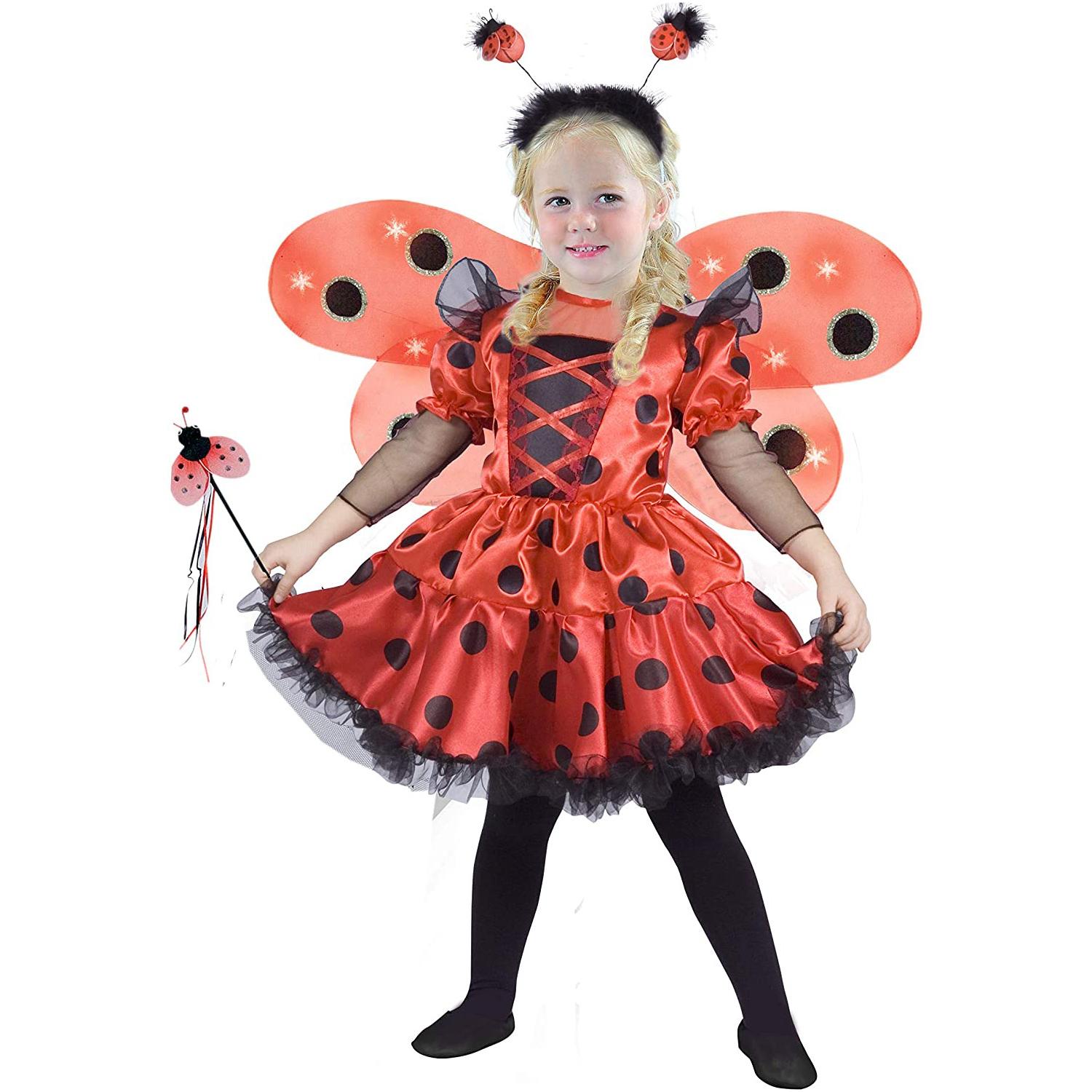 Costume Carnevale Travestimento Lady Coccinella Bambina Originale