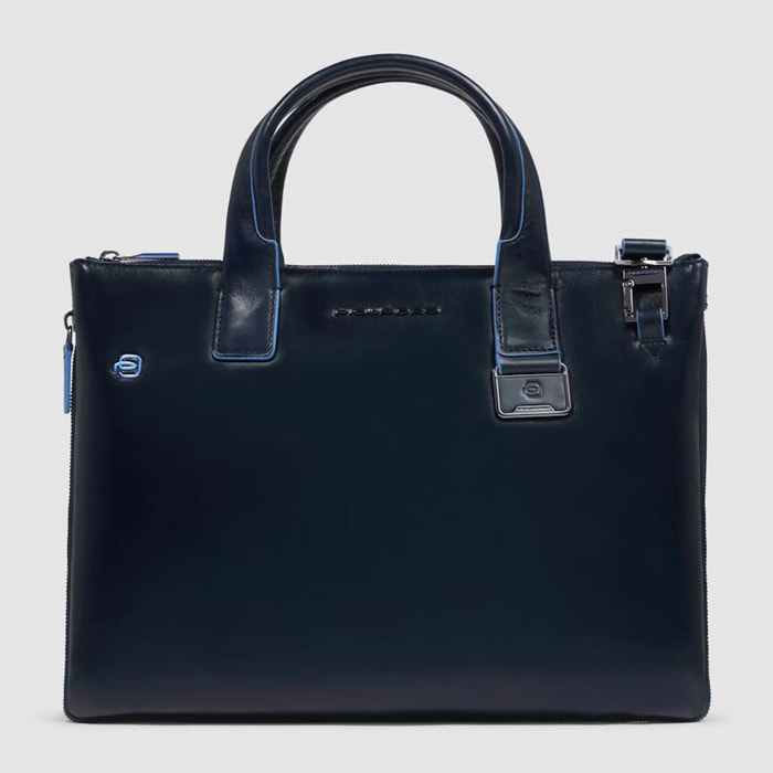 Piquadro Borsa porta pc e iPad® in pelle personalizzabile con protezioni antiurto e RFID