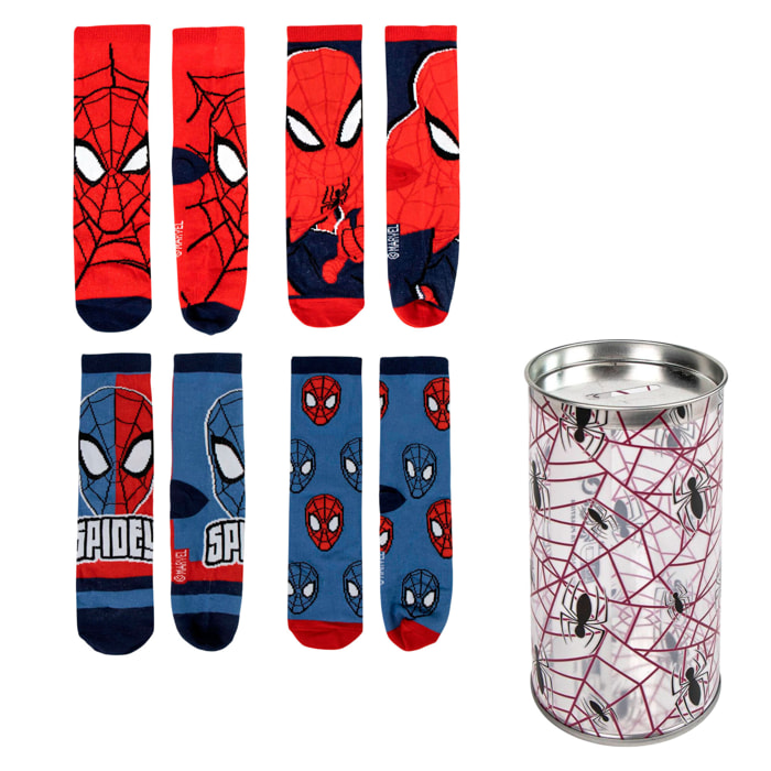 Pack de 4 calcetines infantiles diseño spiderman