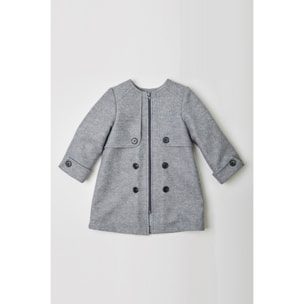 ABRIGO MUFLÓN CON CREMALLERA Y DETALLE DE BOTONES