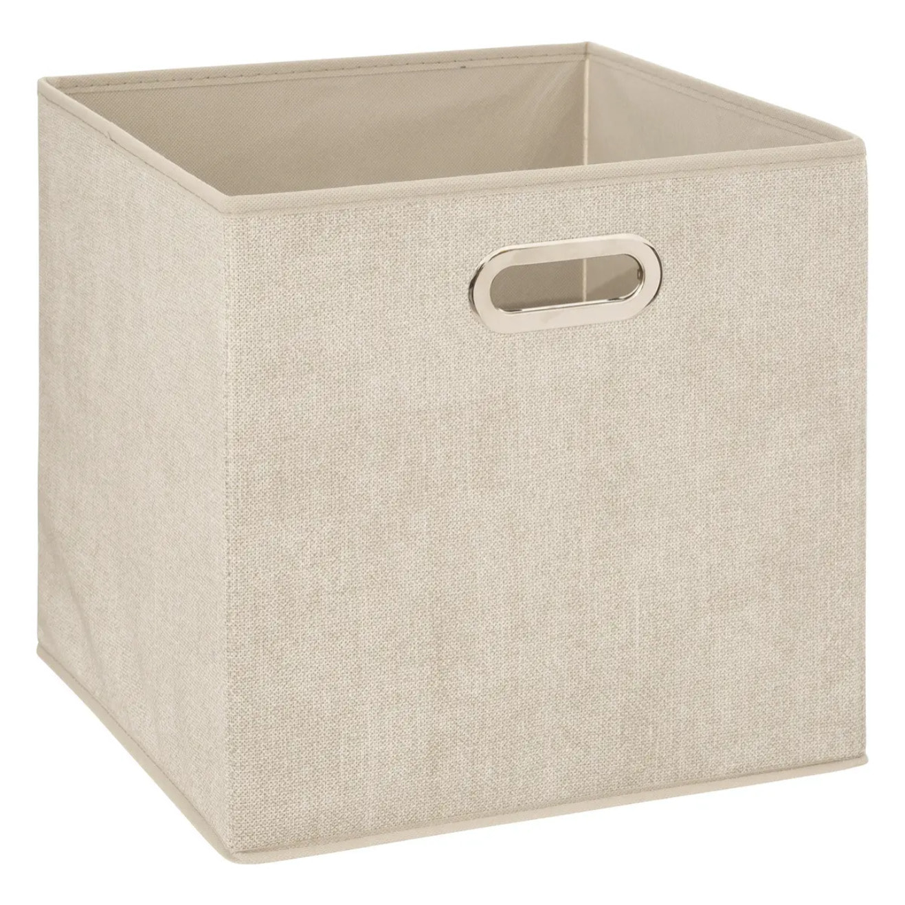 Panier tissu 31x31cm "Mix N' Modul" beige chiné