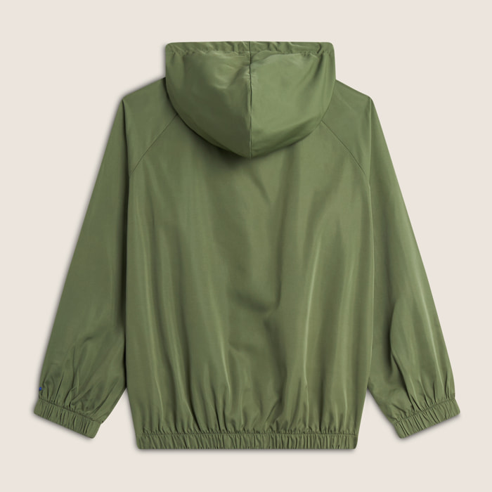 Giacca Soft Shell Bambina con Cappuccio e chiusura mezza zip