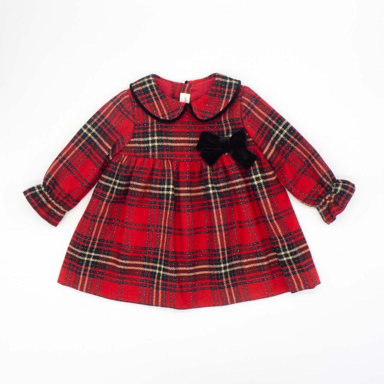 Vestido a cuadros con lazo