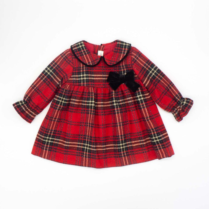 Vestido a cuadros con lazo
