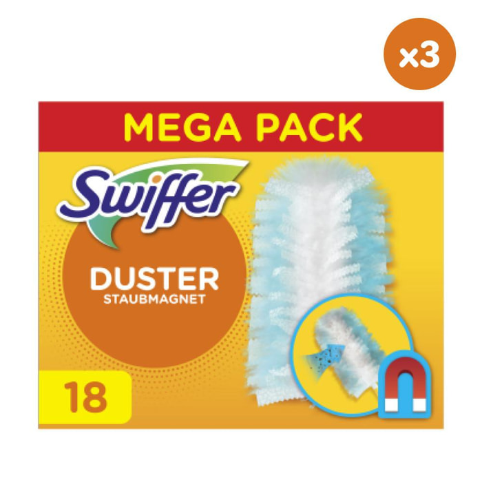 3x18 Lingettes Duster Swiffer