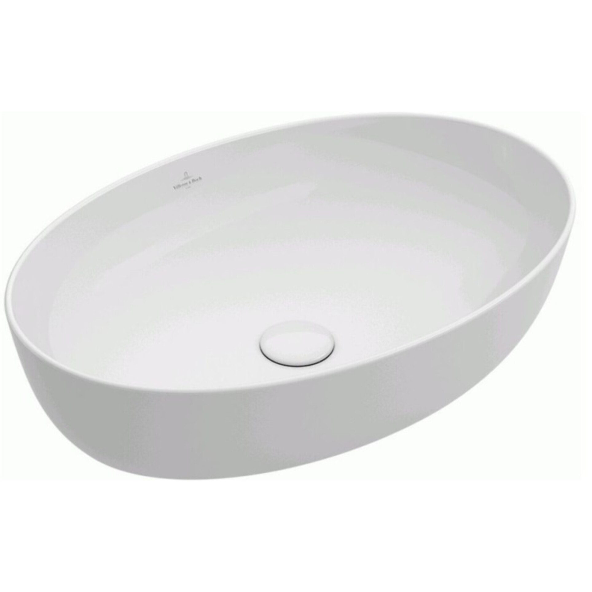 Vasque ovale à poser Artis Stone White CeramicPlus