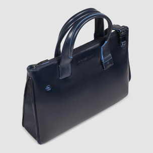 Piquadro Borsa porta pc e iPad® in pelle personalizzabile con protezioni antiurto e RFID