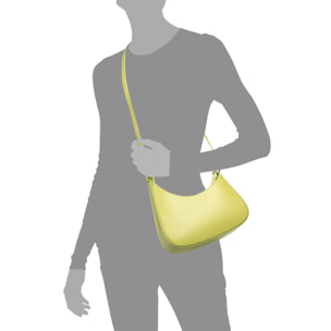 Borsa a tracolla da donna Angolo. Finitura Ruga in vera pelle