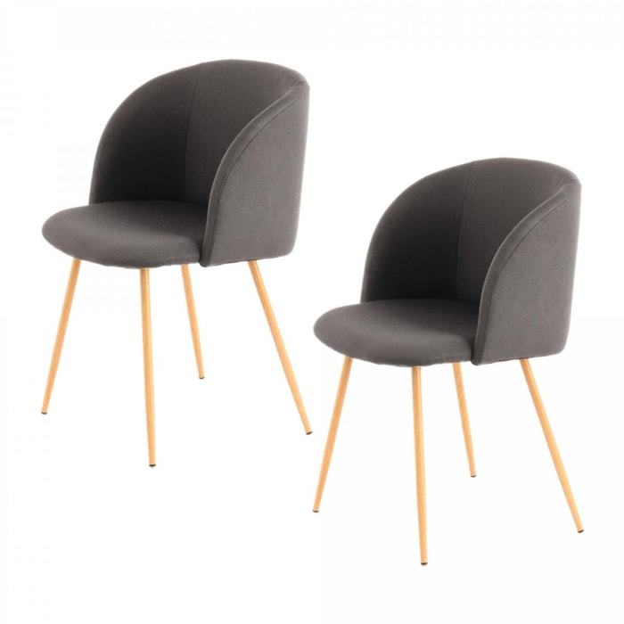 Chaise semi artisanal LOT DE 2 VENE