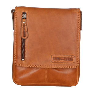 Borsa a tracolla da uomo - Modello False - 100% vera pelle - 26.0 x 30.0 x 7.0 cm
