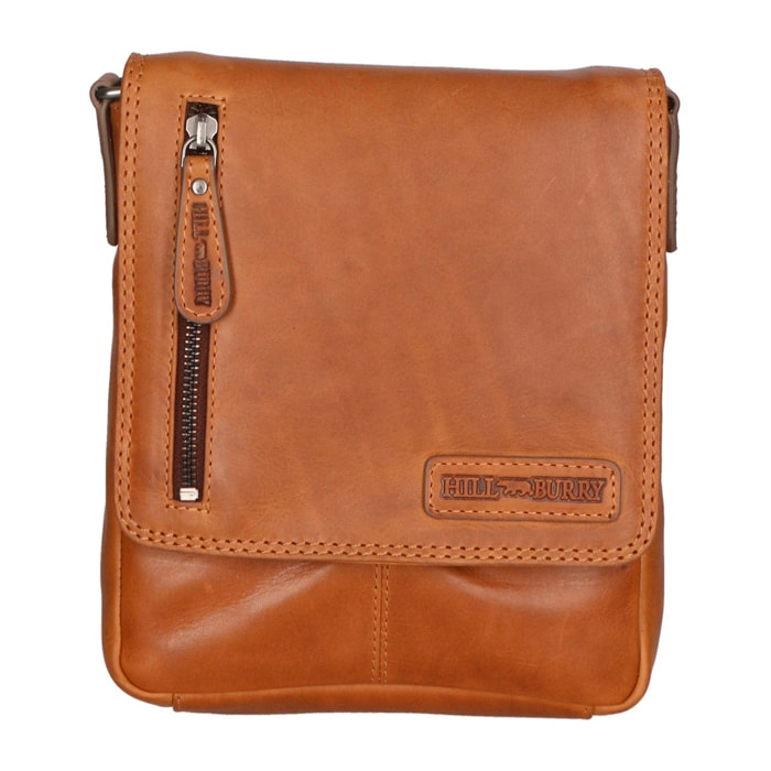 Borsa a tracolla da uomo - Modello False - 100% vera pelle - 26.0 x 30.0 x 7.0 cm