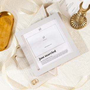 Marco fotos “Just Married” Grey