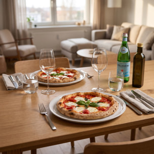 Set piatti pizza in porcellana - Bianco